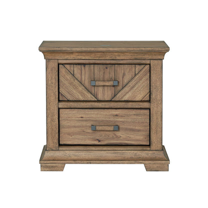 B00775 - Nightstand - Hickory Brown