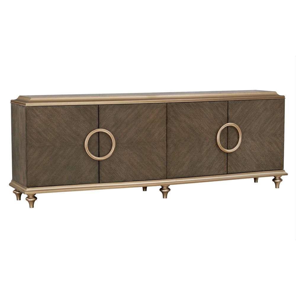 Console Cabinet - Light Brown