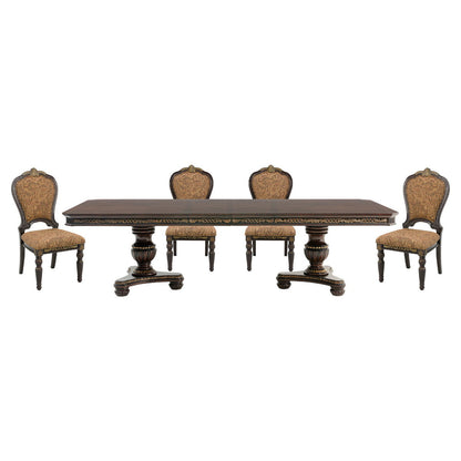 Russian Hill - 5 Piece Dining Room Set (Table & 4 Side Chairs) - Cherry