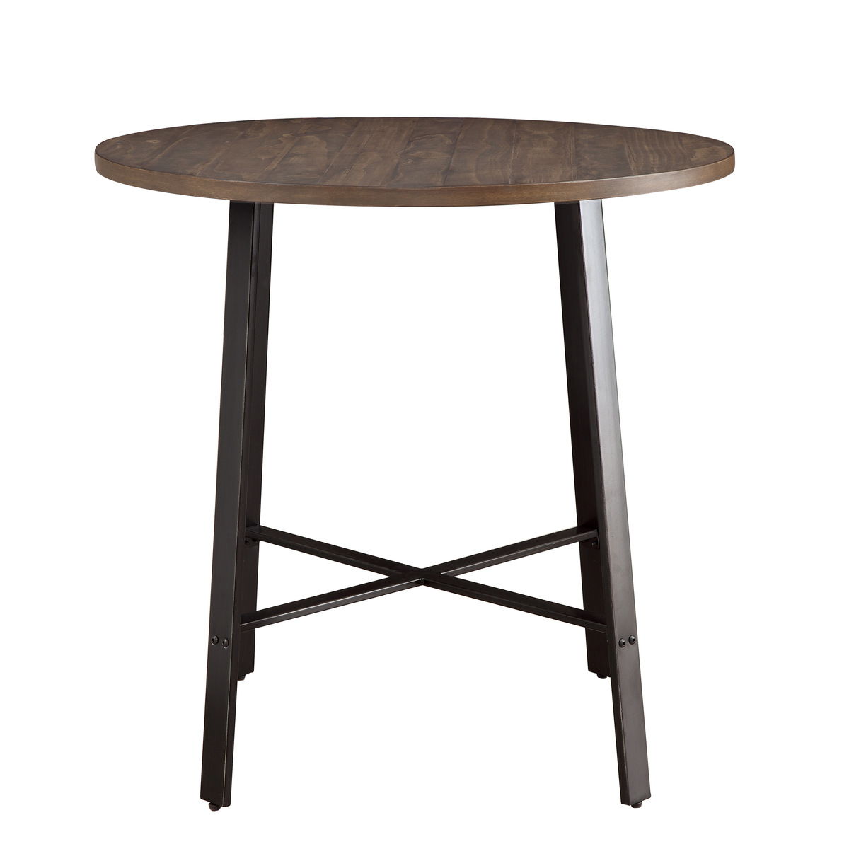 Chevre - 5 Piece Dining Room Set (Table & 4 Side Chairs) - Brown / Metal