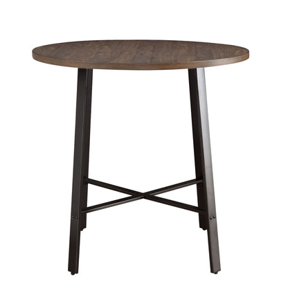 Chevre - 5 Piece Dining Room Set (Table & 4 Side Chairs) - Brown / Metal