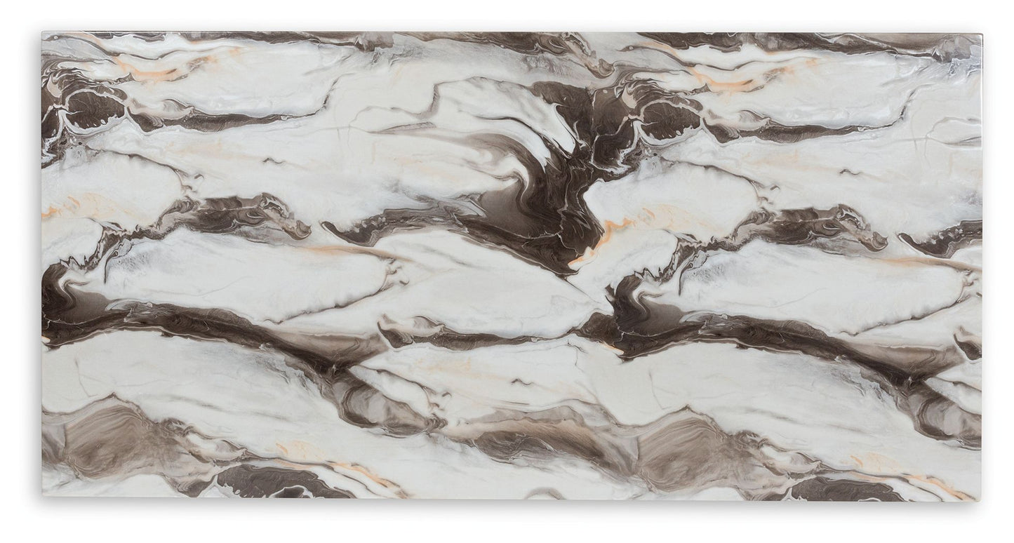 Jazmore - Dining Table - Dark Brown / Beige