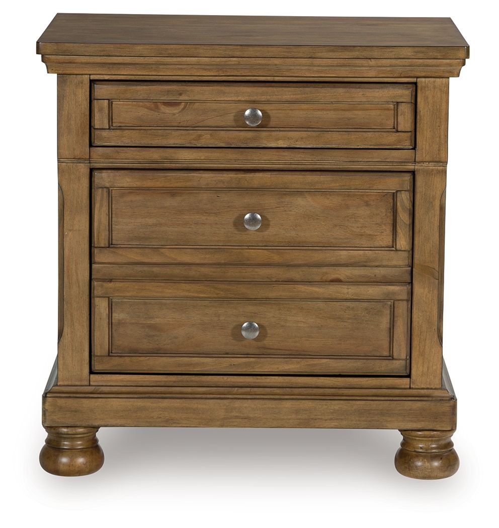 Vandenmore - Two Drawer Night Stand - Medium Brown