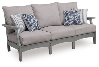 Lone View Bay - Sofa With Cushion - Gray