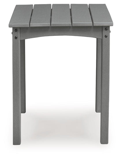 Lone View Bay - Square End Table - Gray