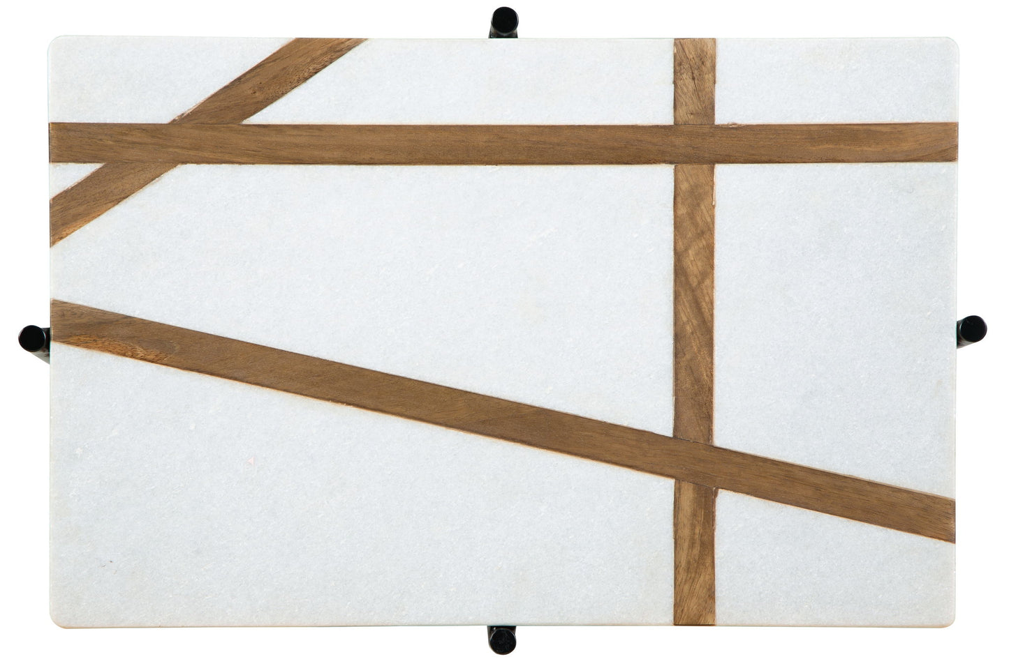 Braxmore - Accent Table - White / Light Brown