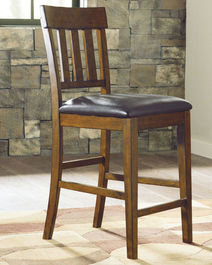 Ralene - Upholstered Barstool (Set of 2) - Medium Brown