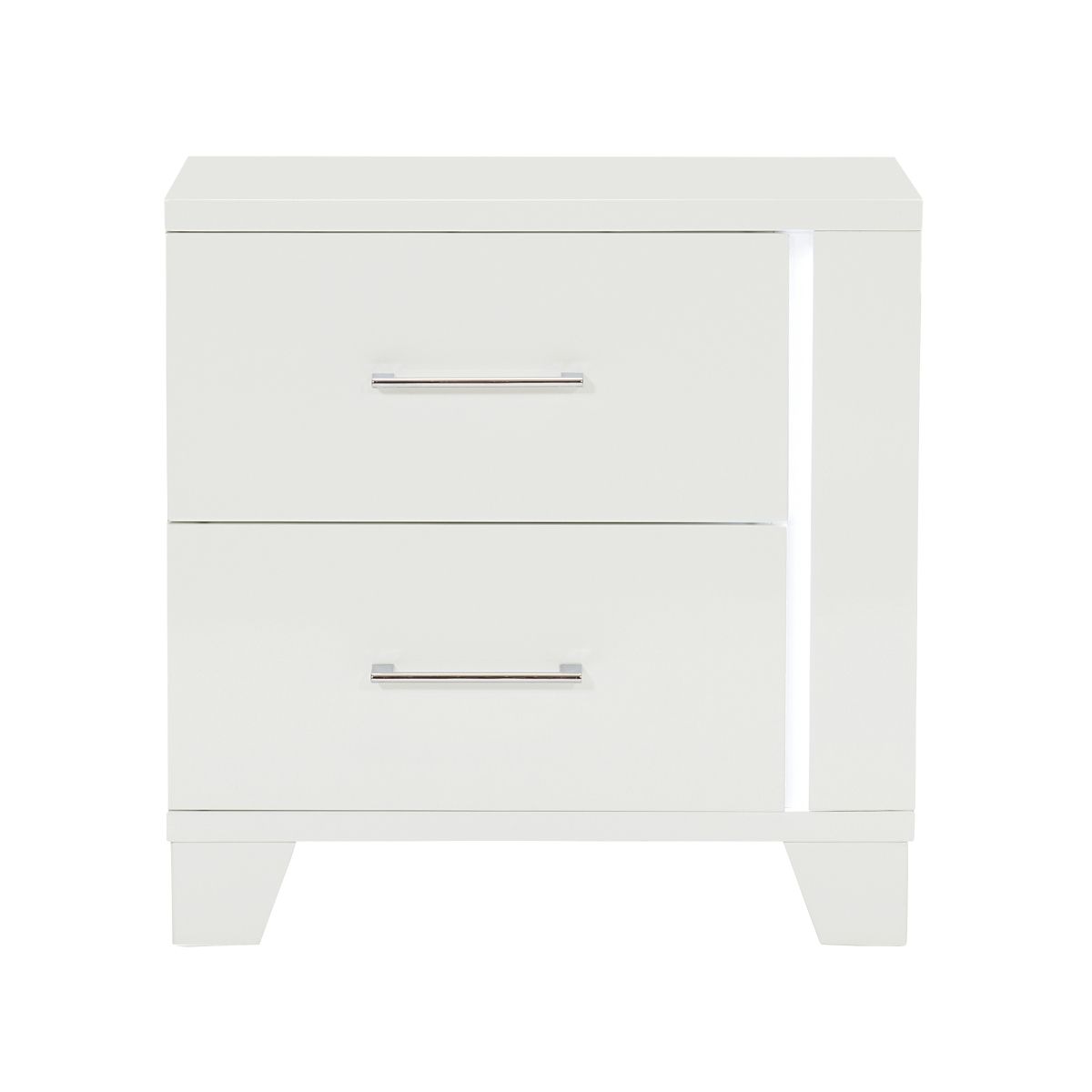 Kerren - Nightstand WIth LED Lighting - White