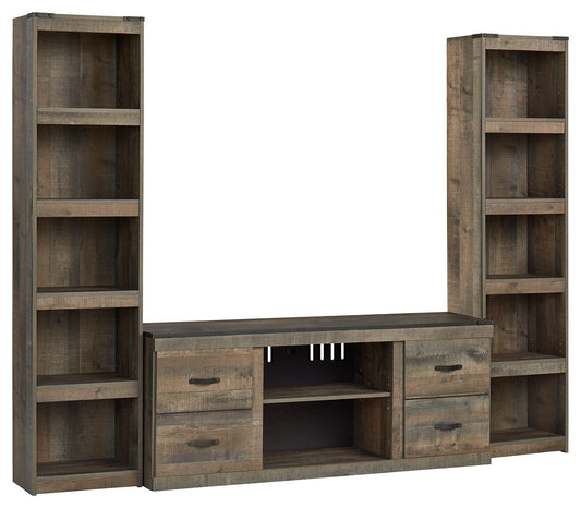 Trinell - 3-Piece Entertainment Center - Brown