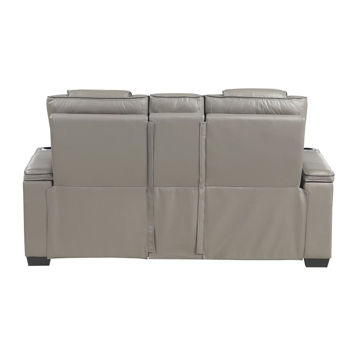 Apex - Power Double Reclining Loveseat With Center Console, Power Headrests, Storage Arms With Cup Holders, Wireless Charger, Air Massage And Heat, LED Lighting And Charging Ports