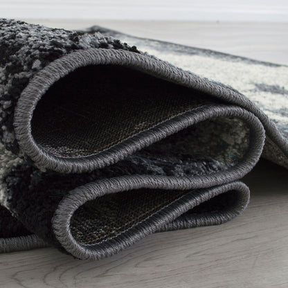 Serang - Area Rug - Gray / Black