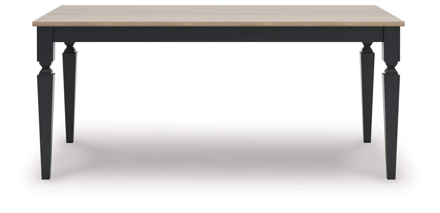 Plazaton - Rectangular Dining Room Table - Grayish Brown / Black