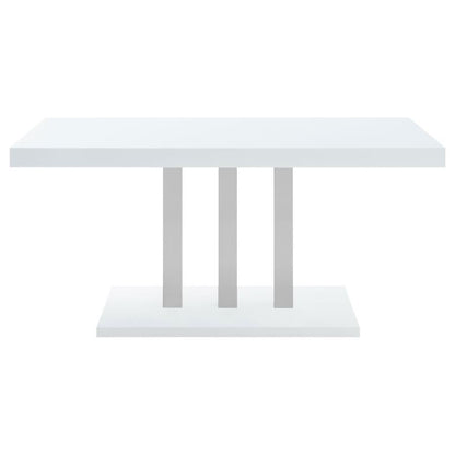 Brooklyn - Rectangular Dining Table - White High Gloss