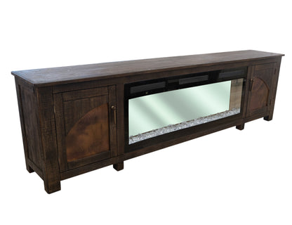 Blackburn - Electric Fireplace - Charred Brown