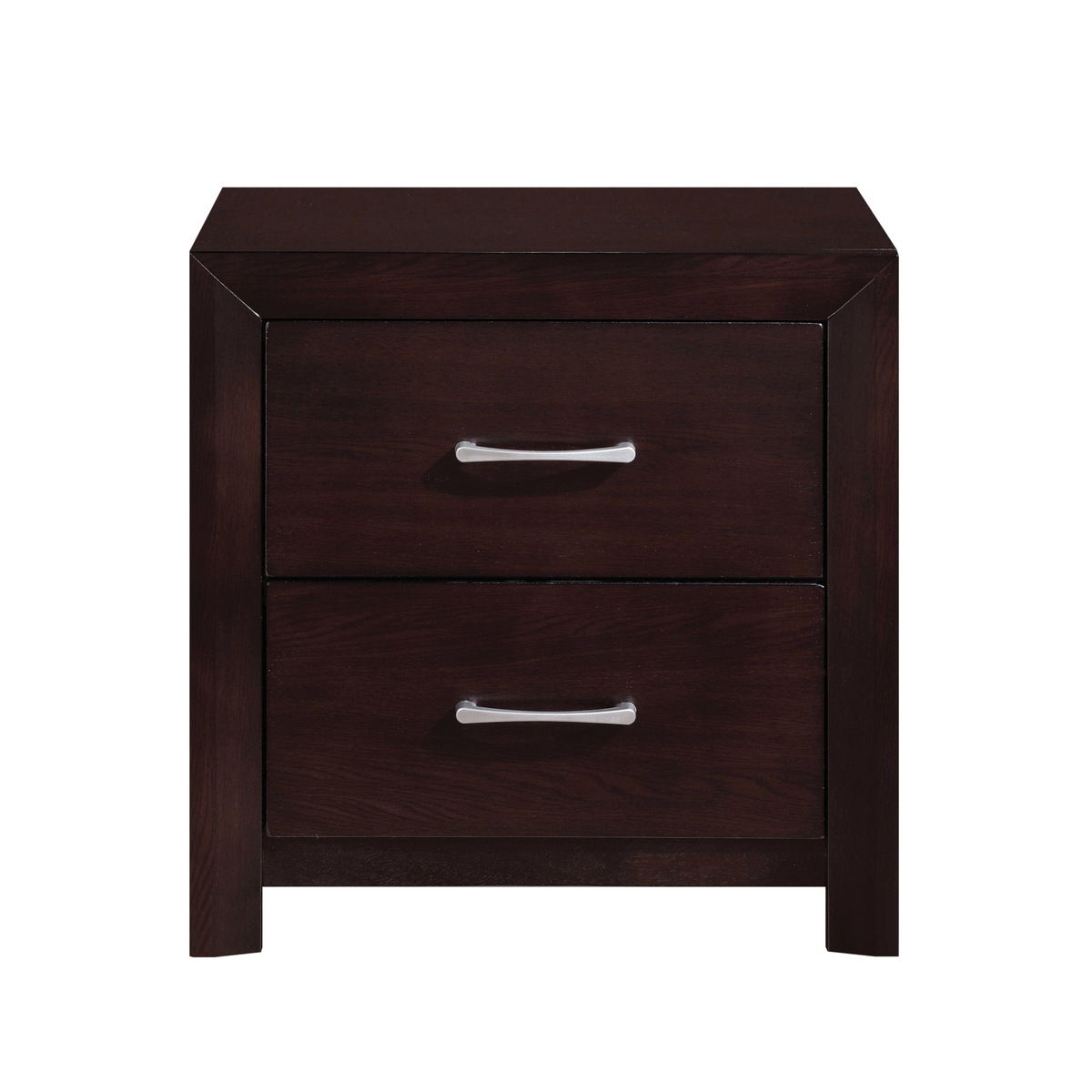 Edina - 4 Piece Set (Queen Bed, Nightstand, Dresser, Mirror) - Espresso