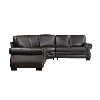 Wareham - 3 Piece Sectional - Dark Brown