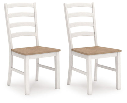 Westlinport - Dining Room Side Chair (Set of 2) - Antique White / Natural