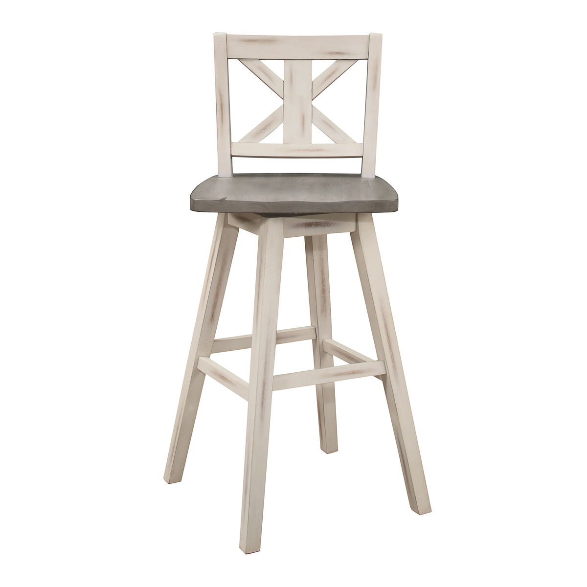 Amsonia - 29" Swivel X-Back Pub Height Chair (Set of 2)