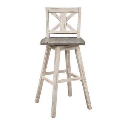 Amsonia - 29" Swivel X-Back Pub Height Chair (Set of 2)