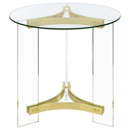 Janessa - Acrylic Coffee And End Table Set