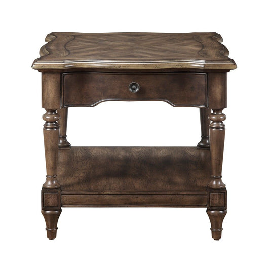 Heath Court - End Table - Brown