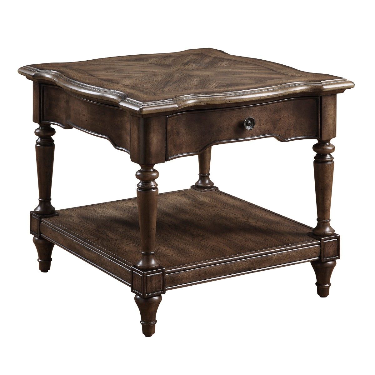 Heath Court - End Table - Brown