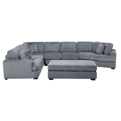 Warwick - Sectional With Cuddler And Ottoman
