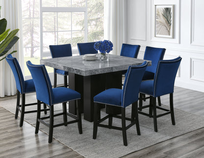 Camila - Square Counter Dining Set - Gray Top