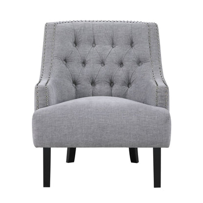 Charisma - Chenille Accent Chair - Gray