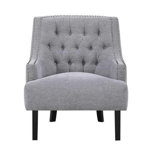 Charisma - Chenille Accent Chair - Gray