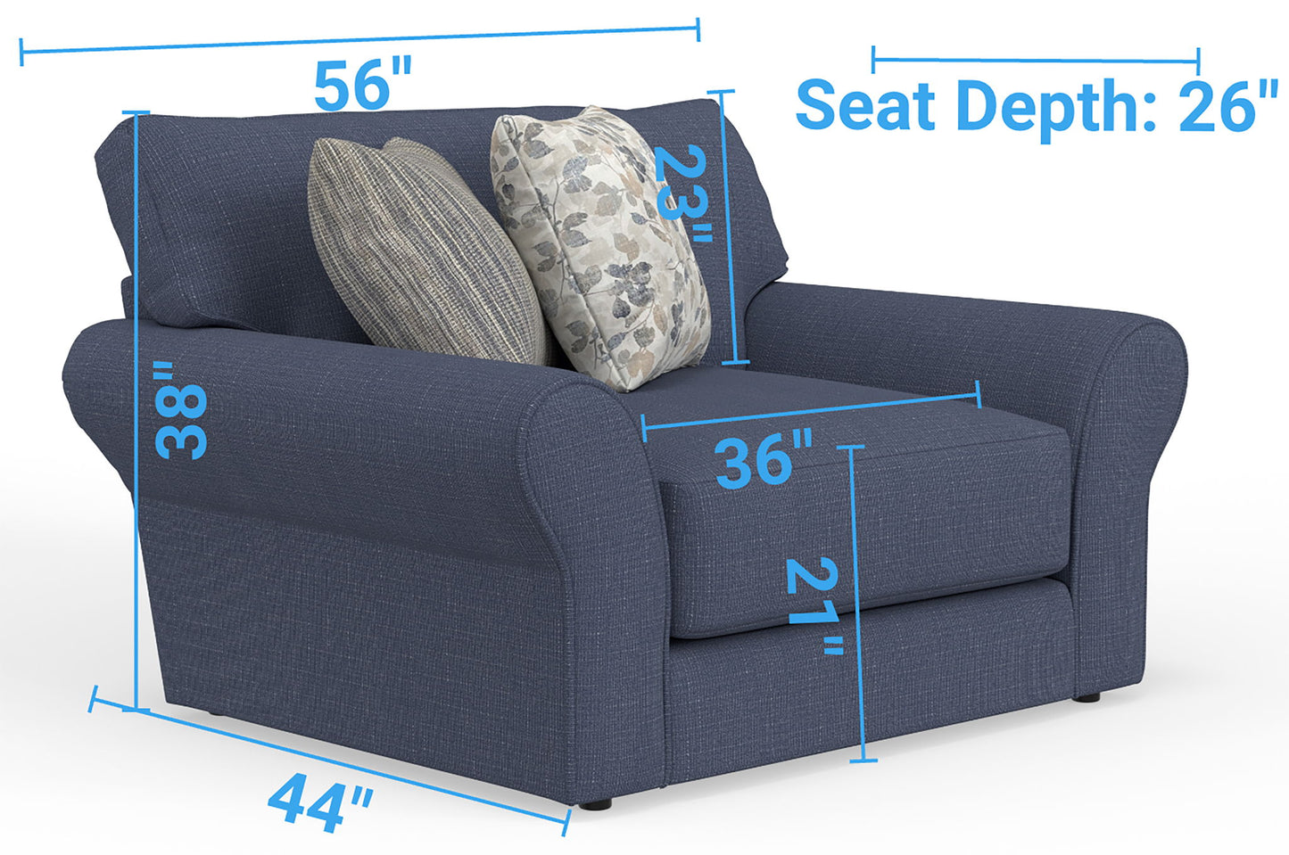 Cape May - Chair & 1/2 - Denim