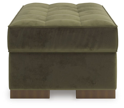 Chalcombe - Oversized Accent Ottoman - Olive