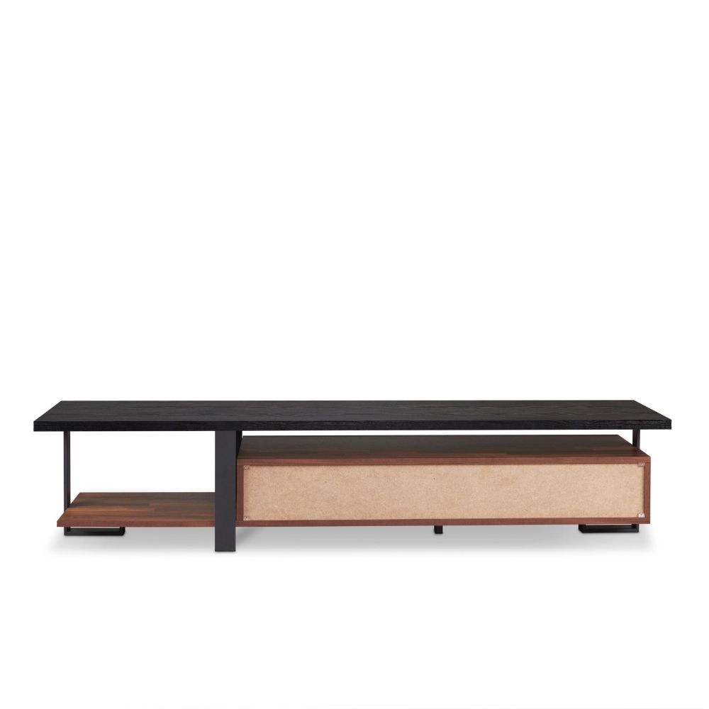 Elling - TV Stand - Walnut & Black