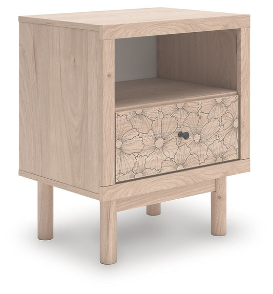 Shapella - One Drawer Night Stand - Tan