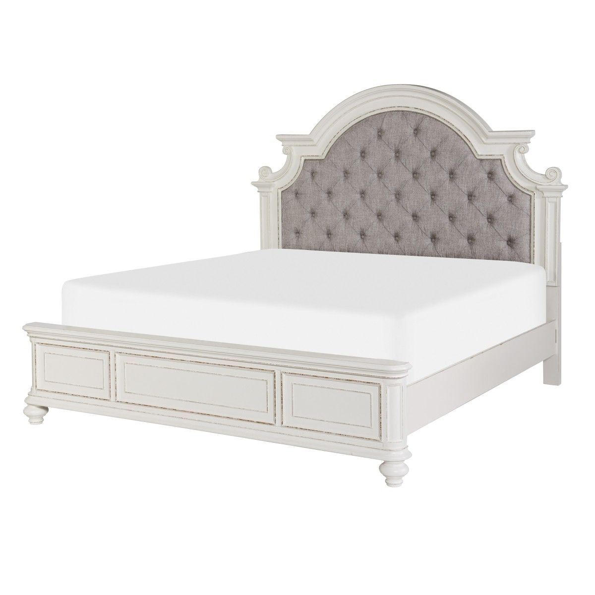 Baylesford - 4 Piece Set (Queen Bed, Nightstand, Dresser, Mirror) - Gray