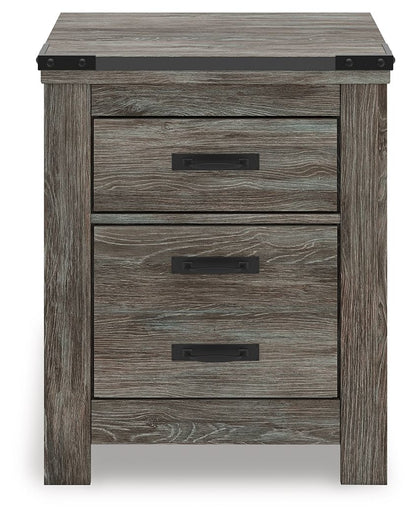 Frandern - Two Drawer Night Stand - Gray