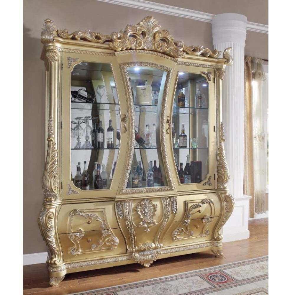 Cabriole - Curio - Gold Finish