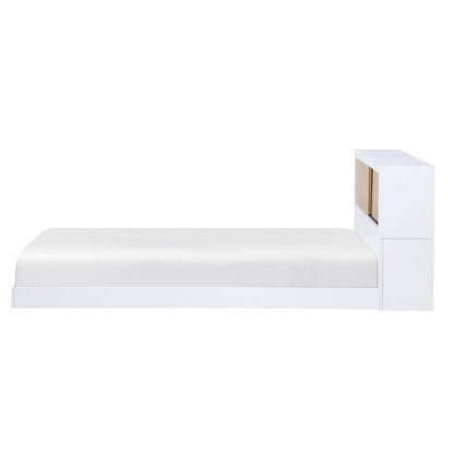 Asker - Twin Bookcase Bed - White