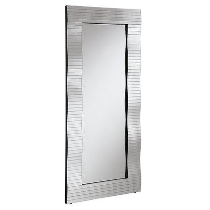 Dominic - Floor Mirror - Pearl Silver