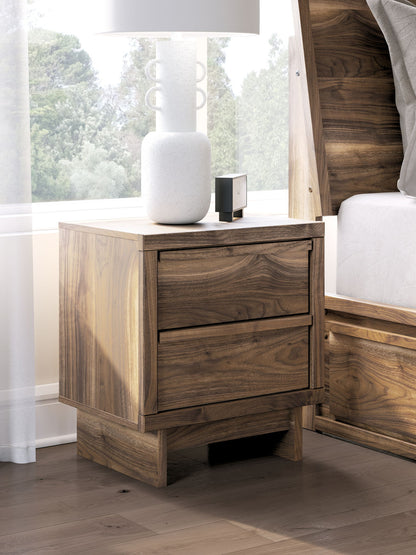 Zadilyn - Two Drawer Night Stand - Brown