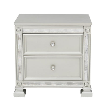 Bevelle - Nightstand - Silver