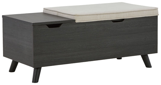 Yarlow - Storage Bench - Dark Gray