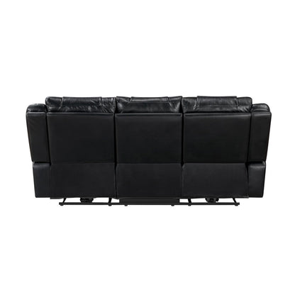Huron - Power Double Reclining Sofa With Center Drop-Down Cup Holders, Wireless Charger, Magazine Bag, LED And Charging Ports