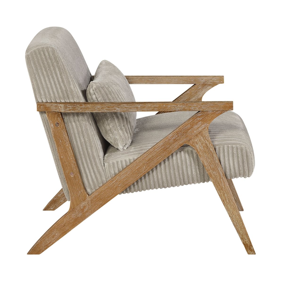 Chevron - Accent Chair - Taupe