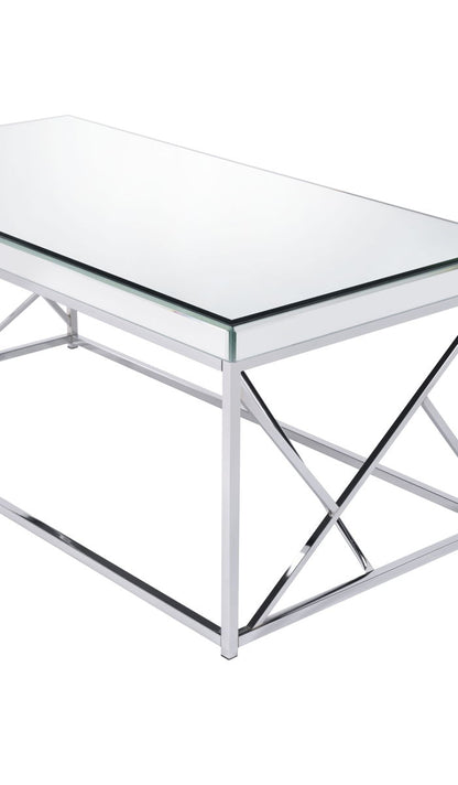 Evelyn - Mirror Top Cocktail Table - Gray