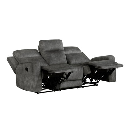 Muncie - Double Reclining Sofa - Brownish Gray