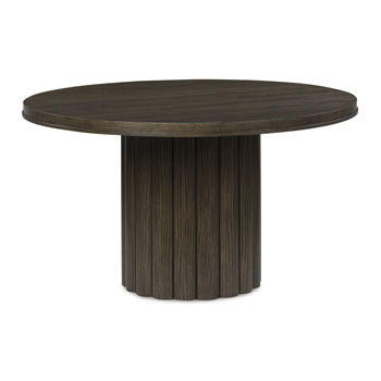 Darimore - Round Dining Room Table - Burnished Brown