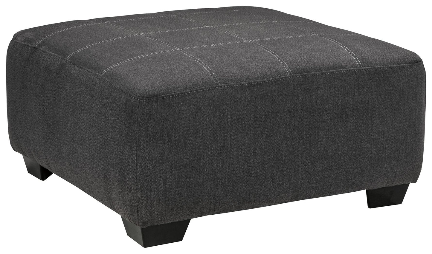 Ambee - Oversized Accent Ottoman - Slate