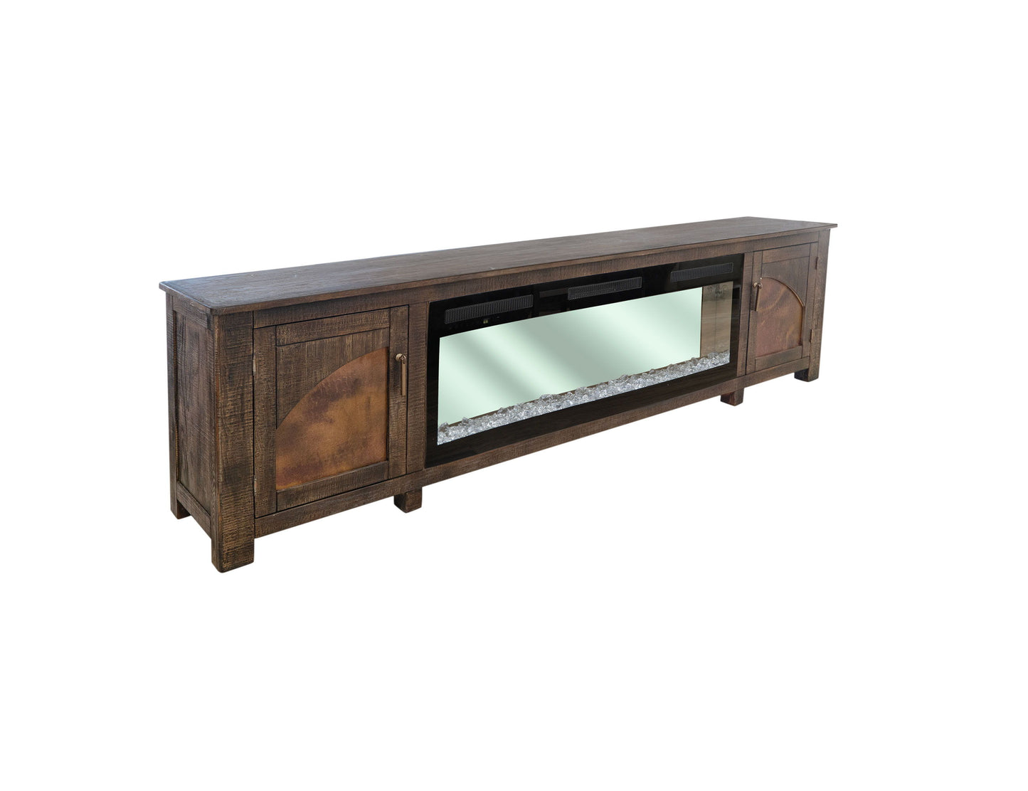 Blackburn - Electric Fireplace - Charred Brown