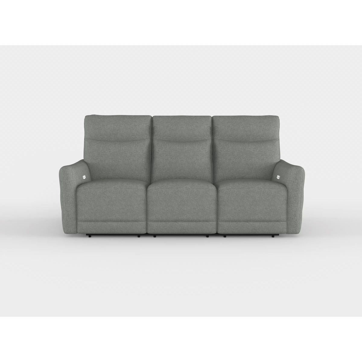 Edition - Power Double Lay Flat Reclining Sofa With Power Headrests And USB Ports - Dove Gray
